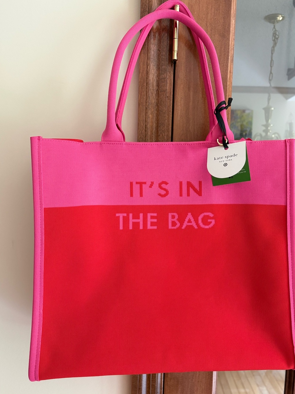 Kate Spade New York × Target colorblock knit tote bag